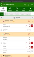 How rezultati.com looks like on a mobile device such as an iPhone.