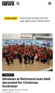 How richmond-news.com looks like on a mobile device such as an iPhone.