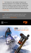How ridefox.com looks like on a mobile device such as an iPhone.