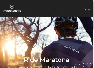 How ridemaratona.com looks like on a tablet such as an iPad.