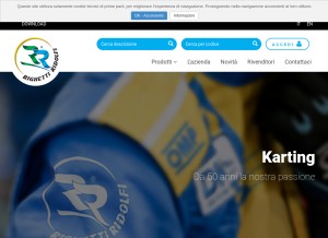 How righettiridolfi.com looks like on a tablet such as an iPad.