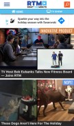 How rightthisminute.com looks like on a mobile device such as an iPhone.