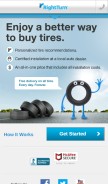 How rightturn.com looks like on a mobile device such as an iPhone.