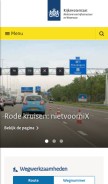 How rijkswaterstaat.nl looks like on a mobile device such as an iPhone.