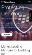 How rim.net looks like on a mobile device such as an iPhone.