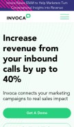 How ringrevenue.com looks like on a mobile device such as an iPhone.