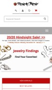 How rings-things.com looks like on a mobile device such as an iPhone.