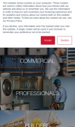 How rinnai.us looks like on a mobile device such as an iPhone.