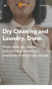 How rinse.com looks like on a mobile device such as an iPhone.