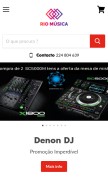 How riomusica.com looks like on a mobile device such as an iPhone.