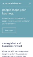 How risesmart.com looks like on a mobile device such as an iPhone.