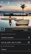 How ritzcarlton.com looks like on a mobile device such as an iPhone.