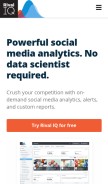 How rivaliq.com looks like on a mobile device such as an iPhone.