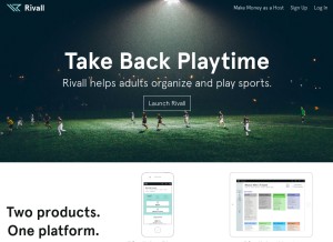 How rivall.io looks like on a tablet such as an iPad.
