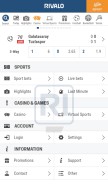 How rivalo.com looks like on a mobile device such as an iPhone.