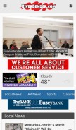 How riverbender.com looks like on a mobile device such as an iPhone.