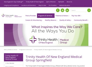 How riverbendmedical.com looks like on a tablet such as an iPad.