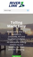 How riverlink.com looks like on a mobile device such as an iPhone.