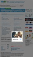 How rjb.ru looks like on a mobile device such as an iPhone.
