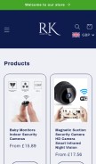 How rkluxe.com looks like on a mobile device such as an iPhone.