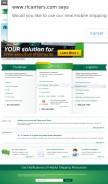 How rlcarriers.com looks like on a mobile device such as an iPhone.