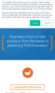 How rm-solutions.com looks like on a mobile device such as an iPhone.