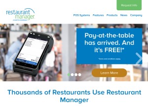 How rmpos.com looks like on a tablet such as an iPad.