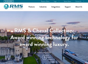 How rmscloud.com looks like on a tablet such as an iPad.