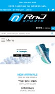 How rnjsports.com looks like on a mobile device such as an iPhone.