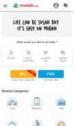 How rnudah.com looks like on a mobile device such as an iPhone.