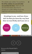 How roalddahl.com looks like on a mobile device such as an iPhone.