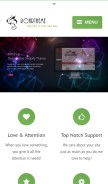 How roartheme.com looks like on a mobile device such as an iPhone.