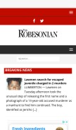How robesonian.com looks like on a mobile device such as an iPhone.