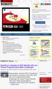 How robotc.net looks like on a mobile device such as an iPhone.