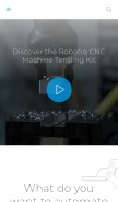 How robotiq.com looks like on a mobile device such as an iPhone.