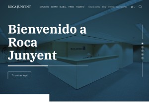 How rocajunyent.com looks like on a tablet such as an iPad.