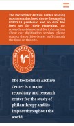How rockarch.org looks like on a mobile device such as an iPhone.