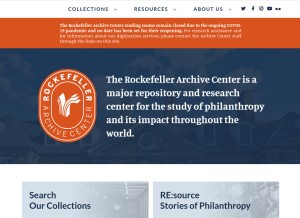 How rockarch.org looks like on a tablet such as an iPad.