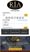 How rockislandauction.com looks like on a mobile device such as an iPhone.