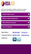 How rocsoft.com looks like on a mobile device such as an iPhone.