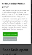 How rodekruis.nl looks like on a mobile device such as an iPhone.