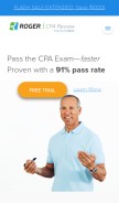 How rogercpareview.com looks like on a mobile device such as an iPhone.