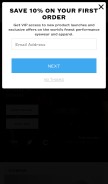 How roka.com looks like on a mobile device such as an iPhone.