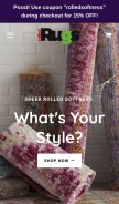 How rolledrugs.com looks like on a mobile device such as an iPhone.