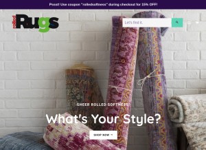 How rolledrugs.com looks like on a tablet such as an iPad.