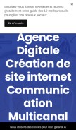 How romastudio-agency.com looks like on a mobile device such as an iPhone.