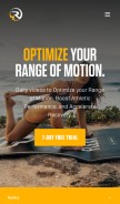 How romwod.com looks like on a mobile device such as an iPhone.