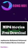 How rongno1.com looks like on a mobile device such as an iPhone.