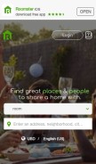How roomster.com looks like on a mobile device such as an iPhone.