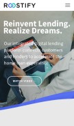 How roostify.com looks like on a mobile device such as an iPhone.